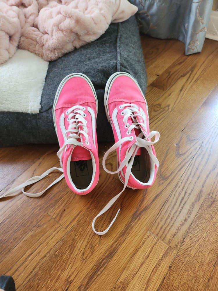 Womens Hot Pink VANS