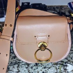 Authentic Chloé Leather/SuadeTESS Saddle Bag! 