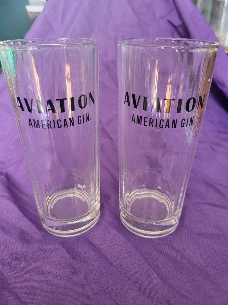 Aviation Gin Tall Glasses