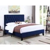 Full Size Bed Bundle – Upholstered Frame + 2 Metal Frames + Box Spring