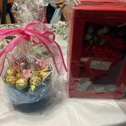 Chocolate Gift Bag Or Flowers 