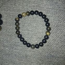 Gold Obsidian Bracelet 