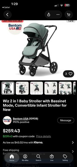 Wiz 2 in one baby stroller