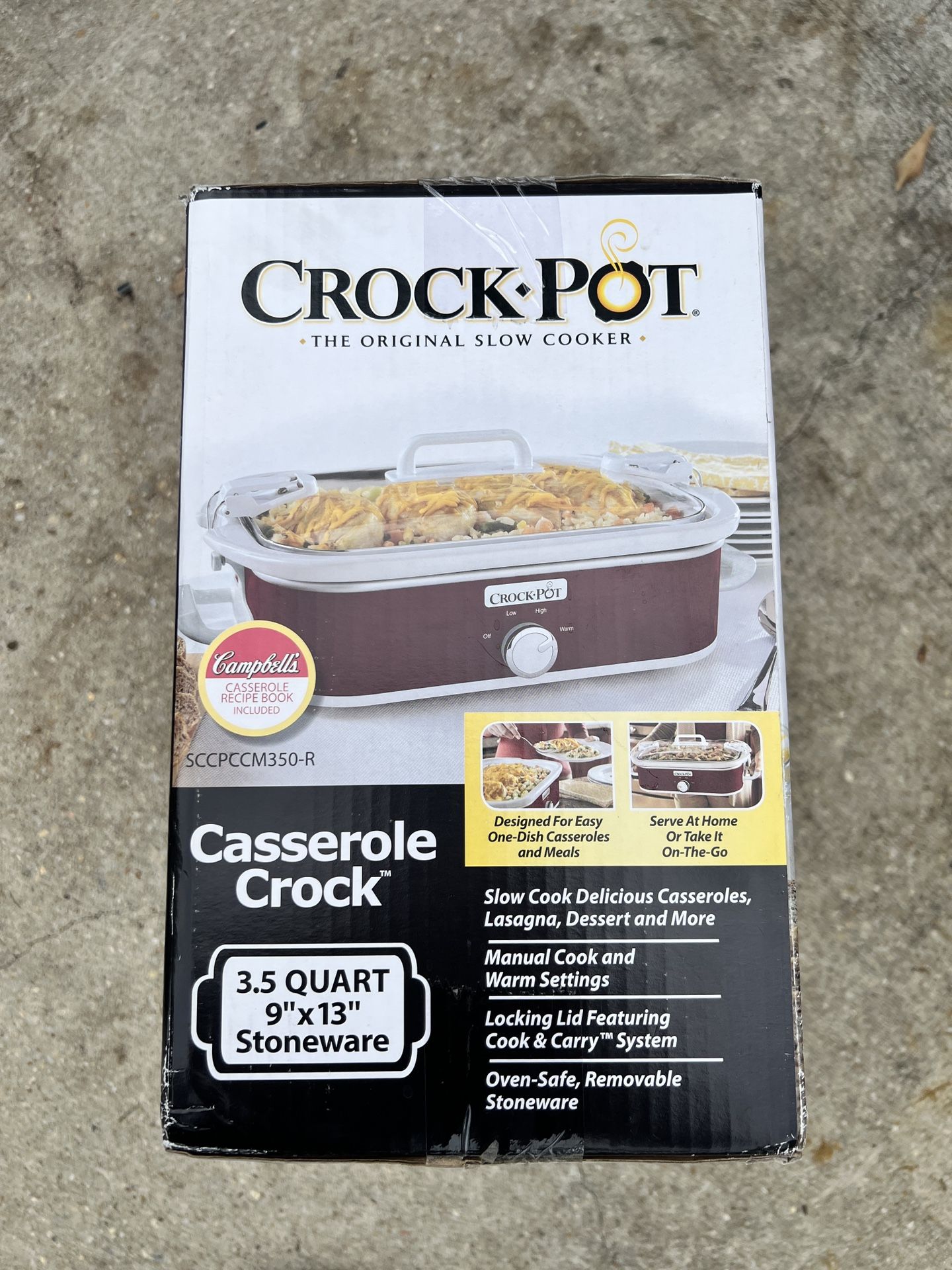 Crock-Pot 3.5 Quart Rectangular Slow Cooker as Low as $25.99 Shipped  (Regularly $65)