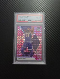 2019 Panini Mosaic LeBron James Pink Camo PSA 10