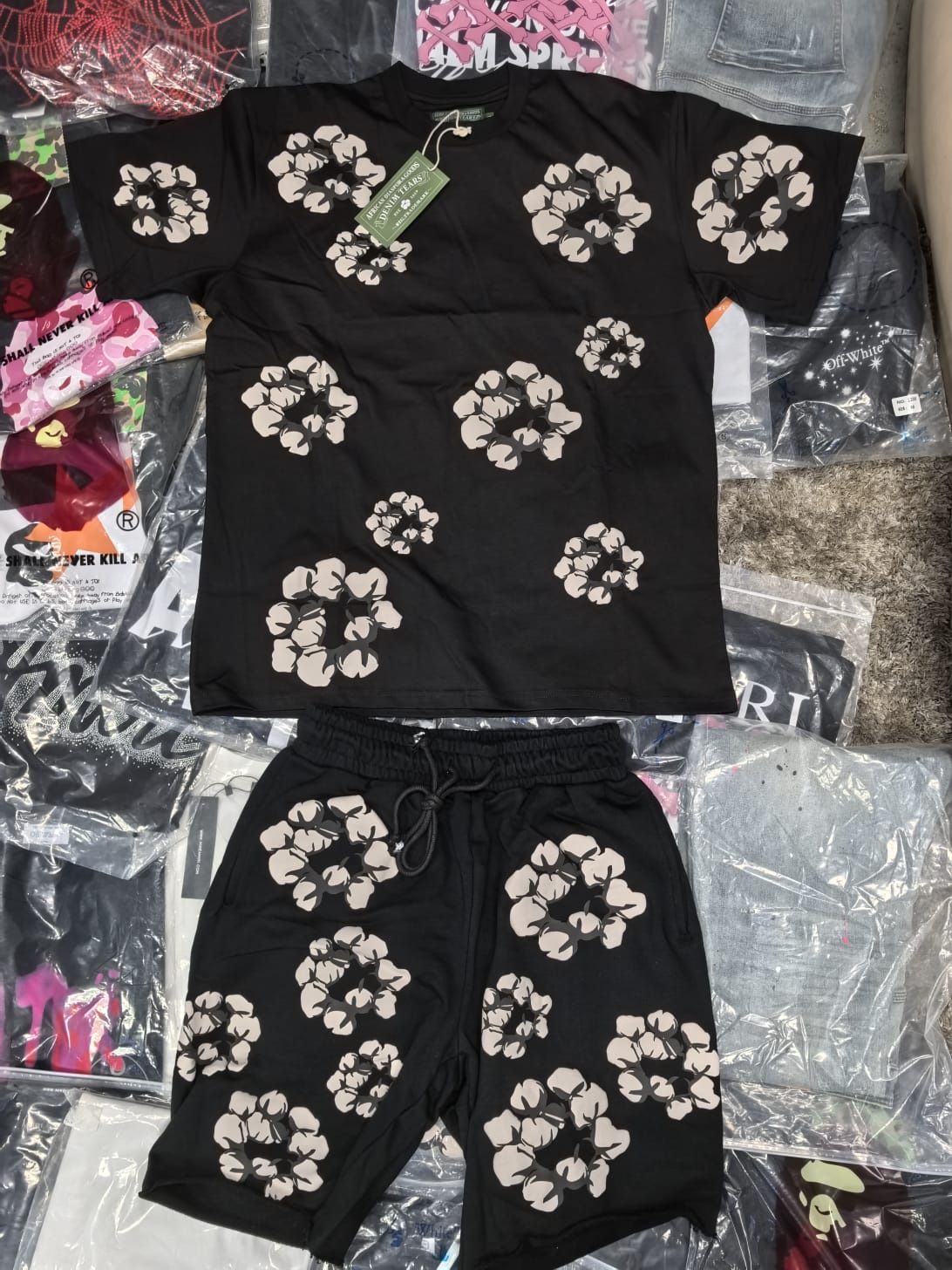 T Shirt bape, Denim Tears Amiri 