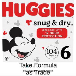 Huggies Size 6 Snug Dry Diapers Pañales 