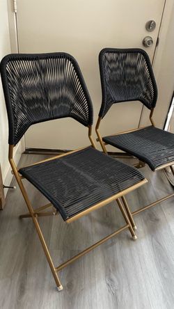 Two folding chairs