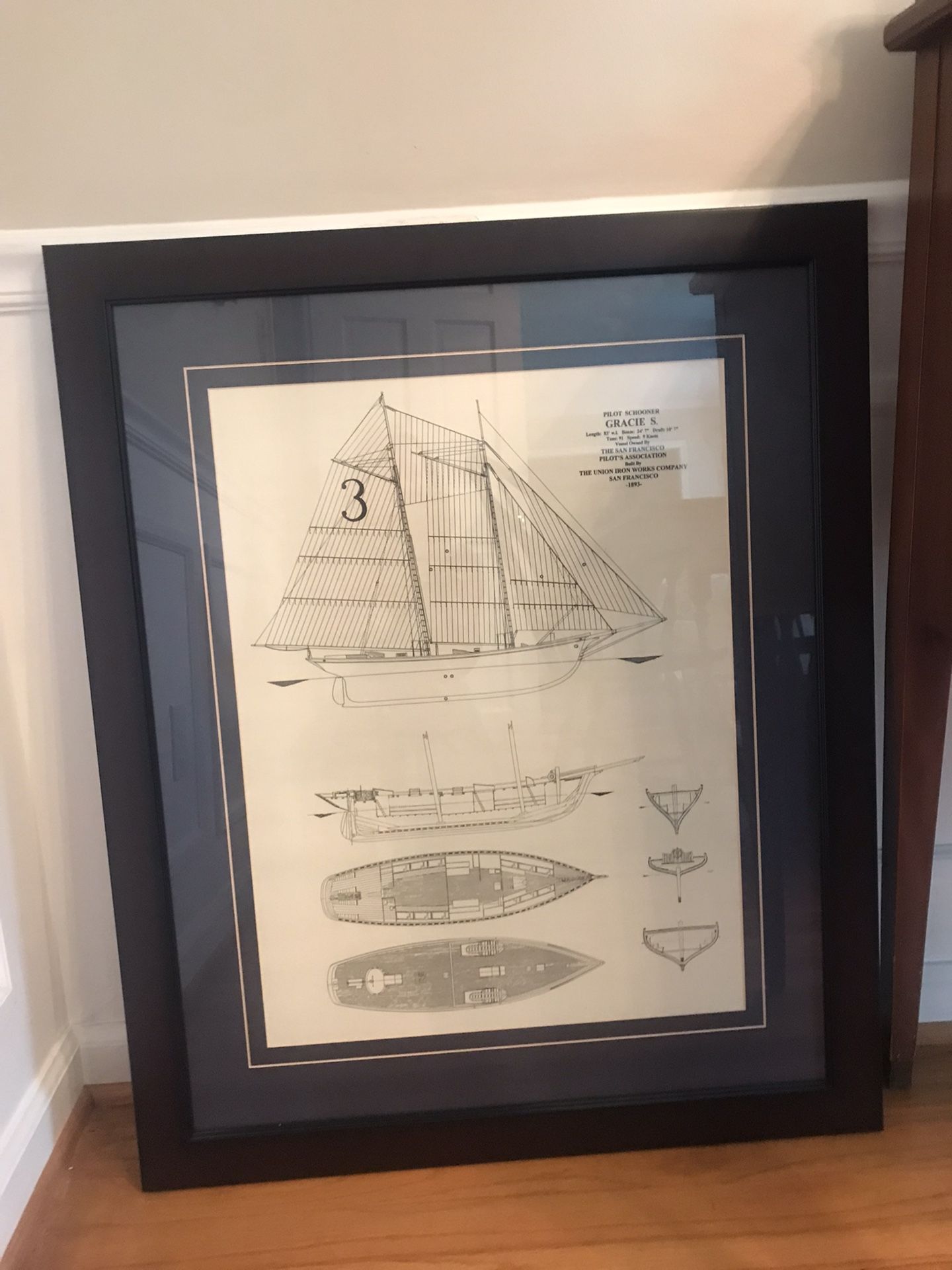 Large Sailboat Print