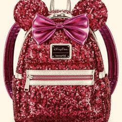 Limited Addition Disney Park Sequin Mini Mouse Backpack! 