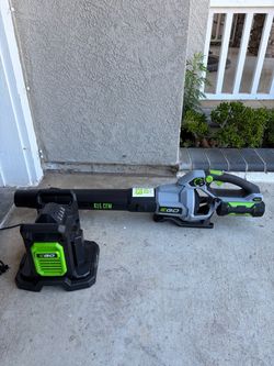 Ego leaf blower 615 CFM with dual battery charger
