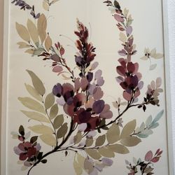 Pottery Barn huge floral painting