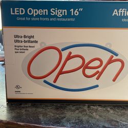 Open Sign Brand New 16”