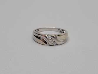 14K White Gold Lab Grown Diamond Band Ring (Size 11 & 3/4) (0.21 CTW)