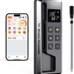 Wireless Digital Meat Thermometer/Termómetro digital inalámbrico para carne