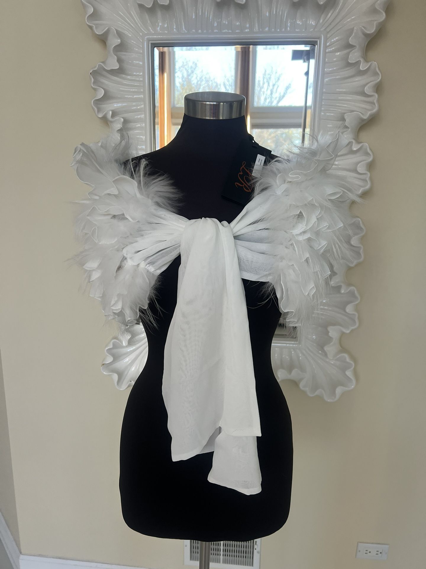 Linda Richards Fur shawl 