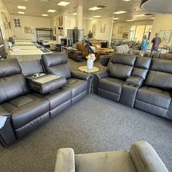 Ashley Reclining Sofa Set