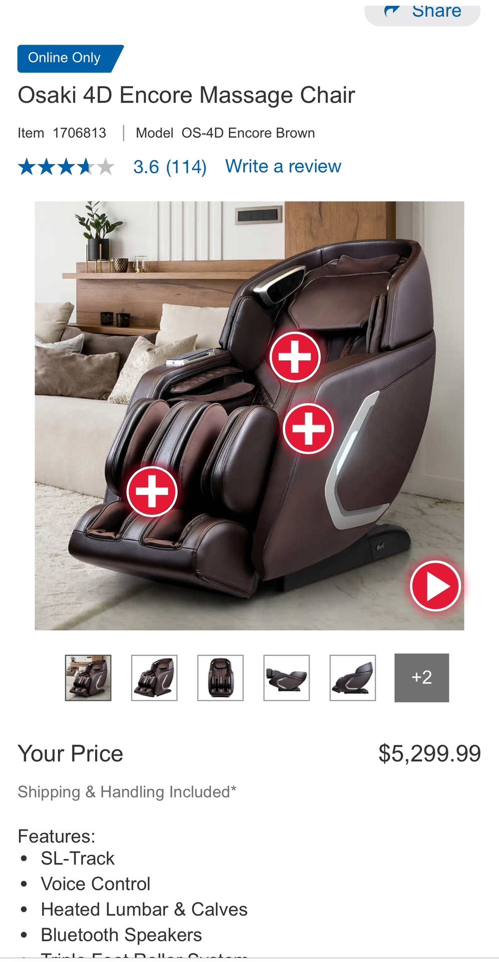 Osaki 4D Encore Massage Chair for Sale in Upland, CA OfferUp