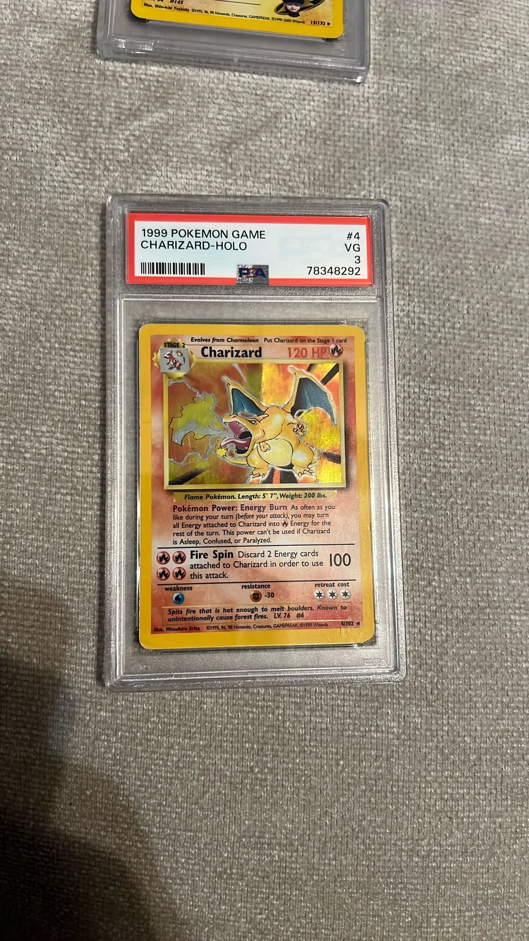 1999 Pokemon Game Charzard