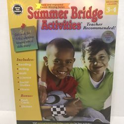 Summer Bridge Activities book grades 3 to 4