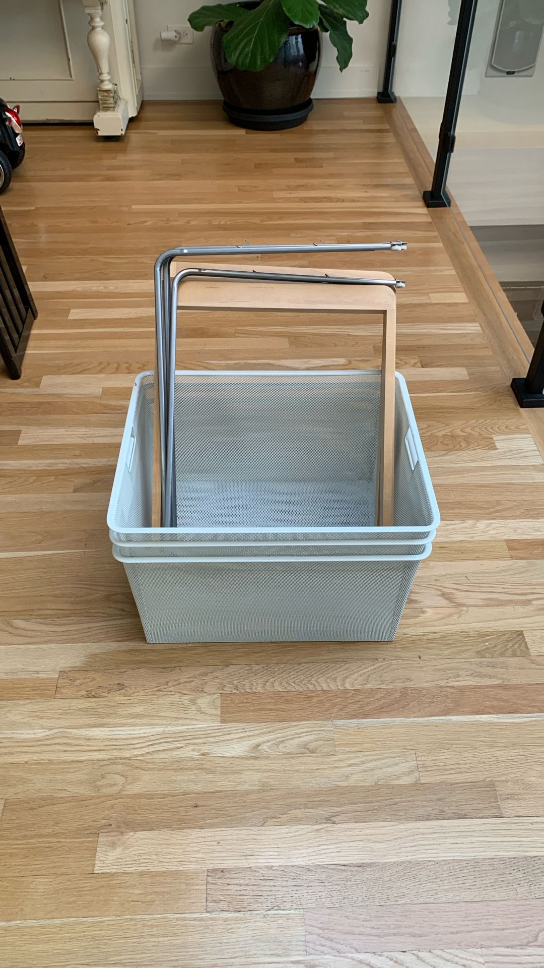 3 Elfa Mesh Drawers (Birch Decor Drawer Frames And Tracks)