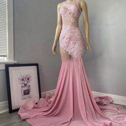pink prom dress 