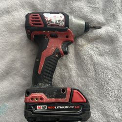 Milwaukee drill and battery