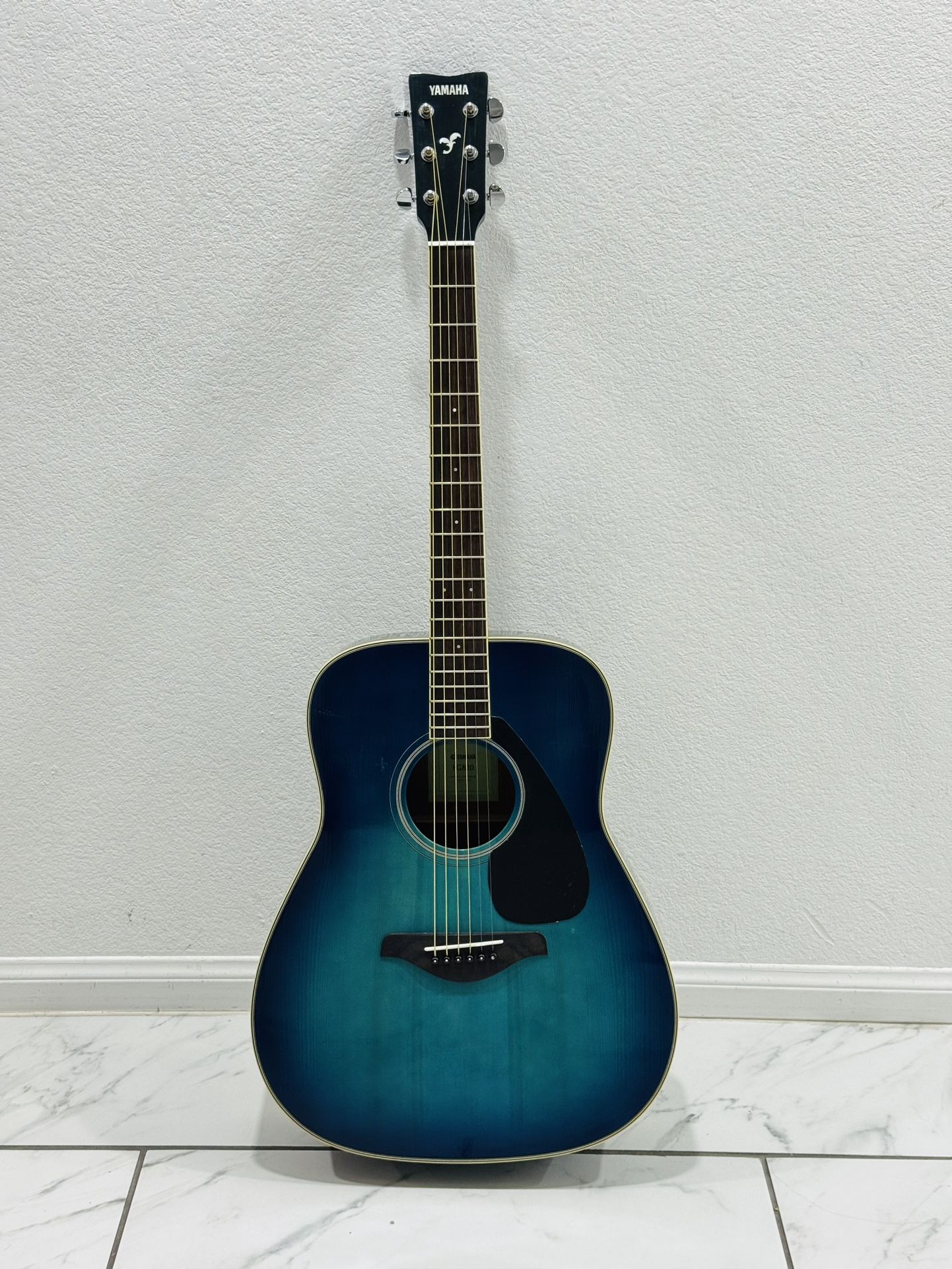 Yamaha FG820 Acoustic Guitar FG820 Sunset Blue Spruce & Mahogany EMS
