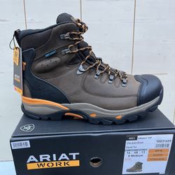 ARIAT WORK BOOTS  SOFT TOE WATERPROOF SIZE 14 ONLY