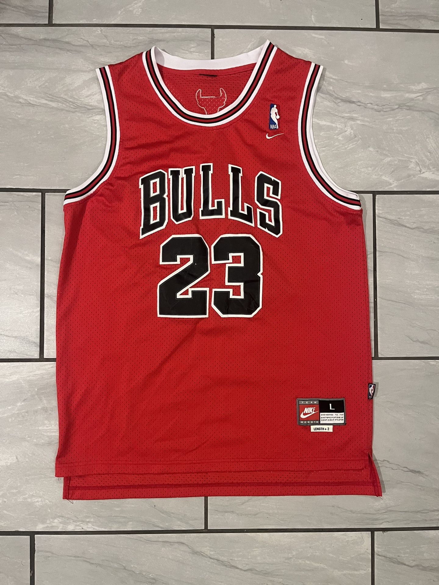 Vintage Nike Michael Jordan Chicago Bulls Jersey Red #23 Size Large