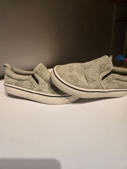 Kids Dinosaur Print Slip-On Sneakers 10c
