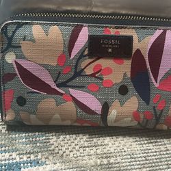 Fossil Floral Wallet 