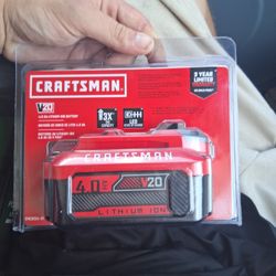 CRAFTSMAN 20V 4AH BATTERY 
