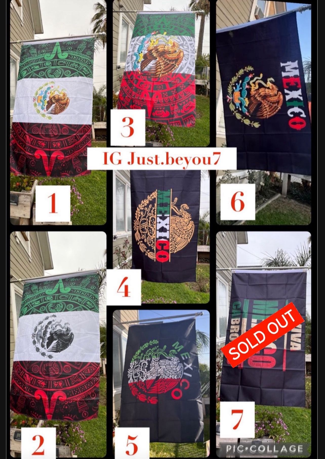 Mexico Flag Size 3ftx5ft