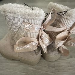 Brown Bebe Boots Toddler Girl Size 6