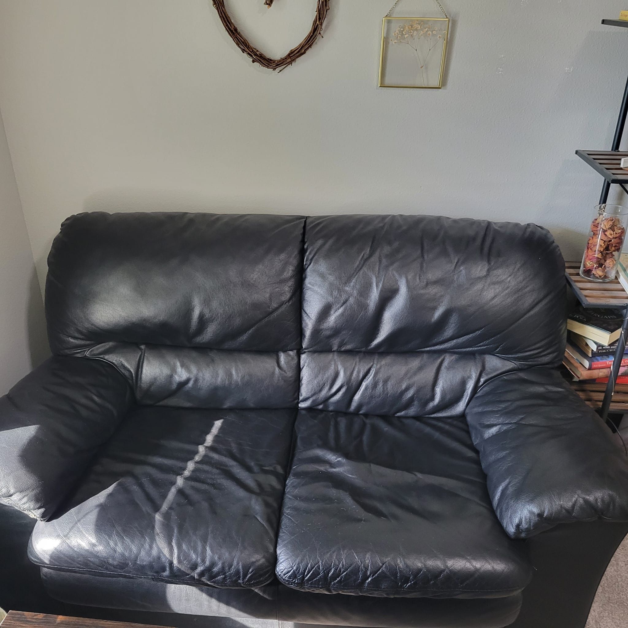 Black Leather Couch