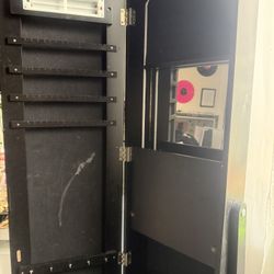 Full Body Led Vanity Mirror With Makeup And Jelwery Organizer