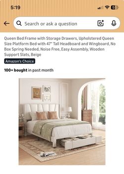 Queen Bed Frame Pickup 33142