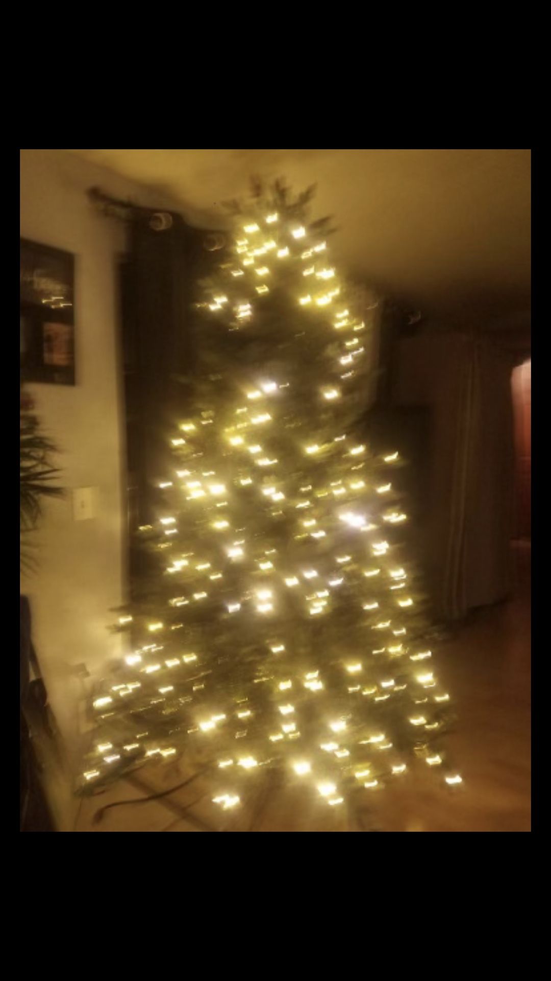 Christmas three with lights