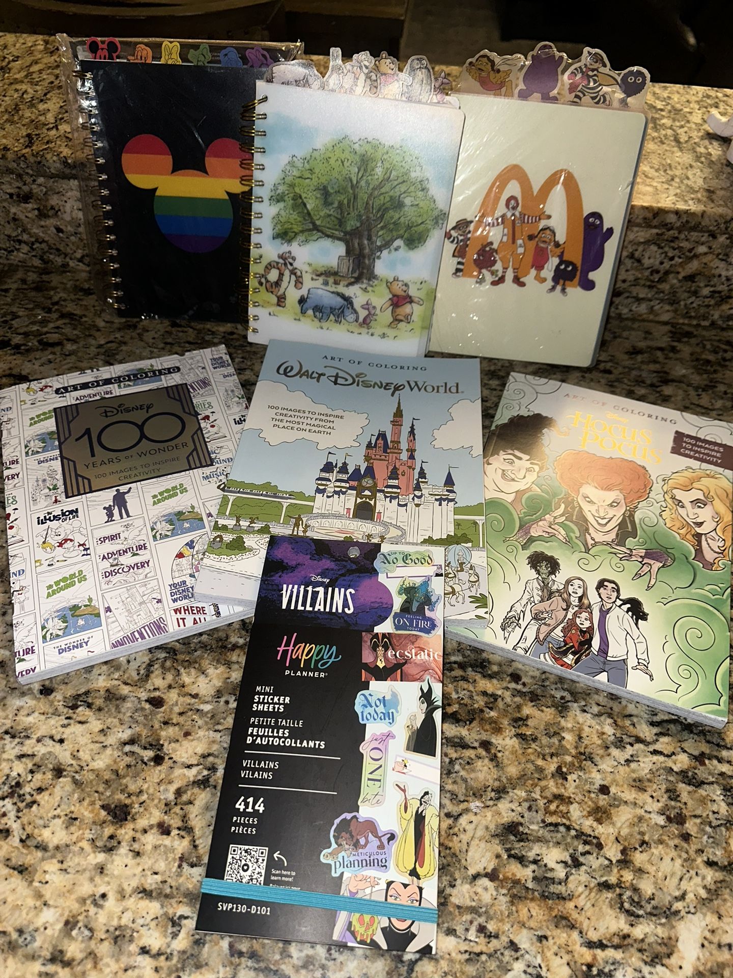 Disney Activity/Coloring Book And Journals