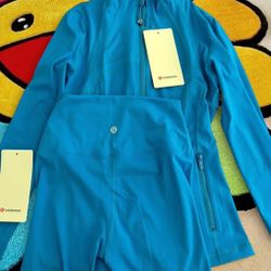 Lululemon define jacket and shorts set
