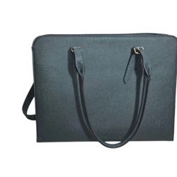 Laptop Bag for Women Leather Work 15.6 Laptop Bag Tote Deep Green New