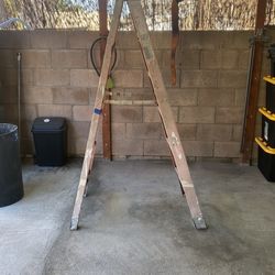 One leg is a little broken but it can be repaired 6ft 300 LBS  