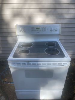 Stove with glass top