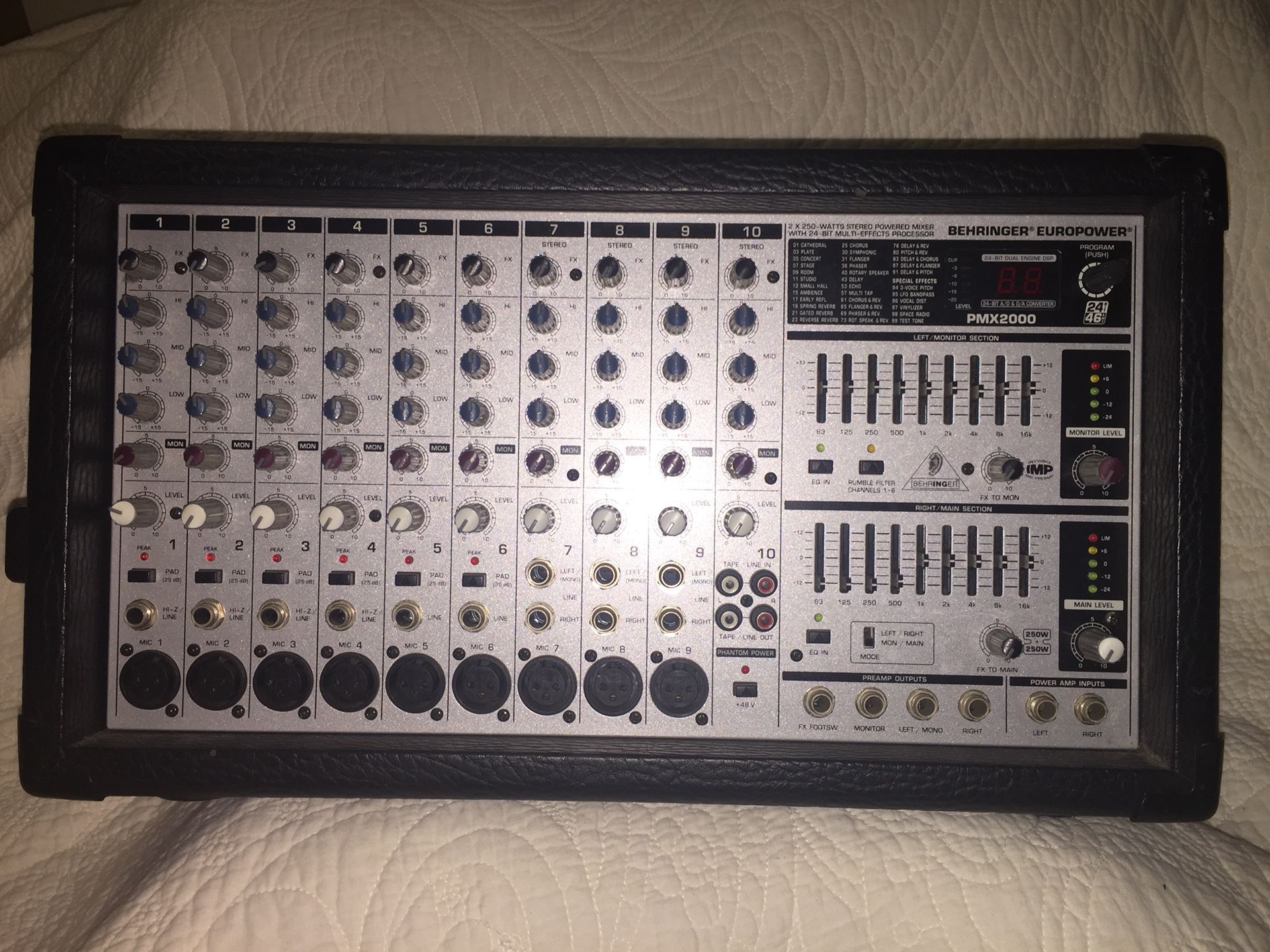 Behringer Europower PMX2000 10 Channel Powered Mixer