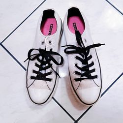 White & Black Converse Sneakers