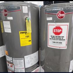 Rheem Water Heater New Open Box 📦 30,40,50 Gallon 