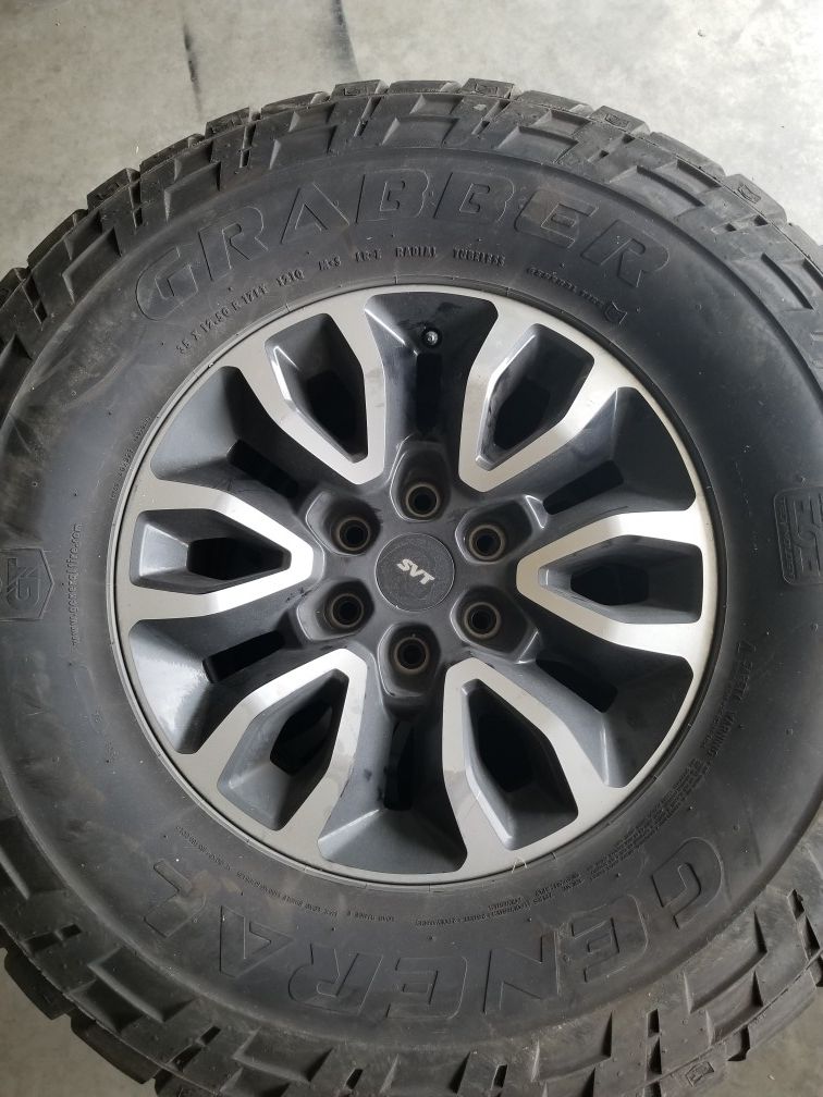 Original 2012 Ford Raptor wheels & tires