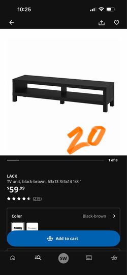 Ikea TV Stand Black