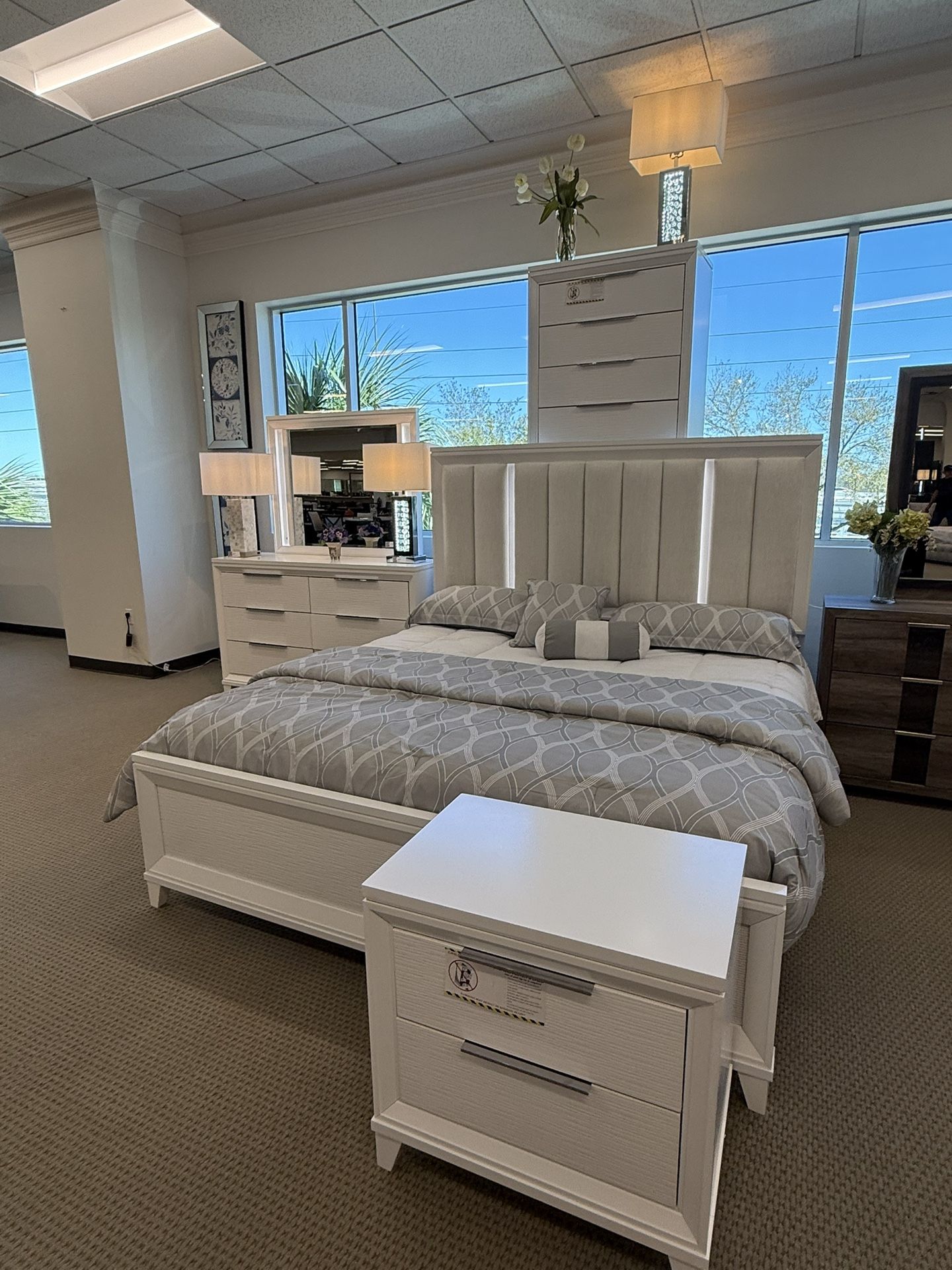 White Bedroom Set- Mattress Not Included